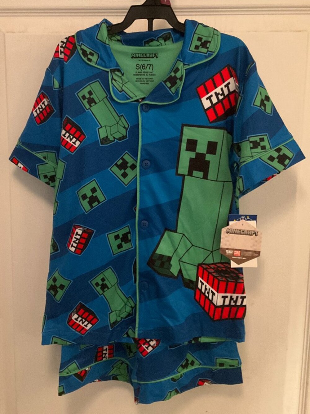 Boy's Minecraft TNT Pajama Set